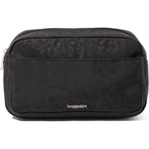 image:imageBaggallini Pocket Cosmetic With Brush OrganizationBlack Cheetah Emboss