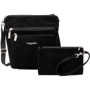 image:imageBaggallini Pocket Crossbody Bags for Women 8x8 Small Lightweight Durable Waterresistant Travel Purse WRfidBlack Velvet