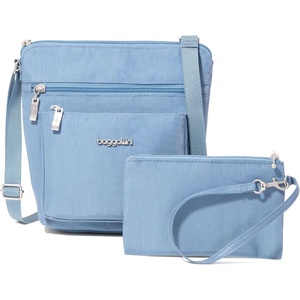 image:imageBaggallini Pocket Crossbody Bags for Women 8x8 Small Lightweight Durable Waterresistant Travel Purse WRfidCornflower