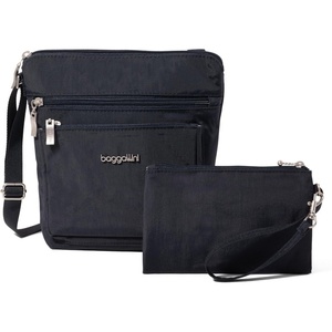 image:imageBaggallini Pocket Crossbody Bags for Women 8x8 Small Lightweight Durable Waterresistant Travel Purse WRfidFrench Navy