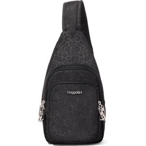 image:imageBaggallini Securtex AntiTheft Daytripper SlingBlack Cheetah Emboss