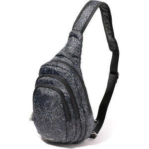 image:imageBaggallini Securtex AntiTheft Multi Zip Sling  Lightweight 86x152 Travel Bag with Locking Zippers amp RFID ProtectionMidnight Blossom