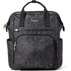 image:imageBaggallini Securtex AntiTheft Windsor Backpack for Travel Work amp College RFID amp Locking Zipper Up to 16 LaptopMidnight Blossom Print