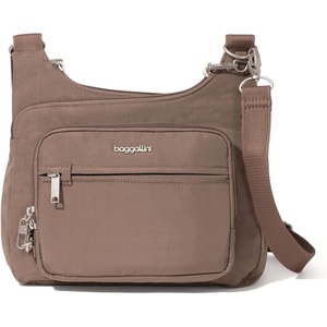 image:imageBaggallini Securtex Antitheft Crossover Crossbody Bag 11w X 85h Rfid Builtin Wallet Locking ZippersPortobello