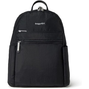 image:imageBaggallini Securtex Antitheft Vacation Travel Backpack 10x13 SlashResistant Nylon Daypack wRFID BlackBlack
