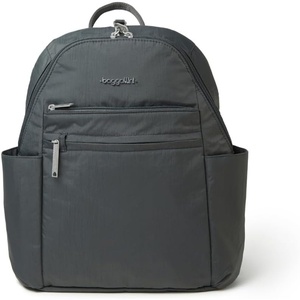 image:imageBaggallini Securtex Antitheft Vacation Travel Backpack 10x13 SlashResistant Nylon Daypack wRFID BlackCharcoal