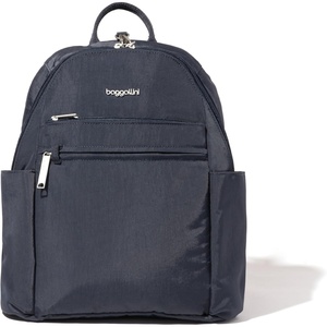 image:imageBaggallini Securtex Antitheft Vacation Travel Backpack 10x13 SlashResistant Nylon Daypack wRFID BlackFrench Navy