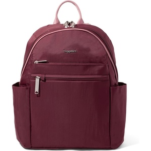 image:imageBaggallini Securtex Antitheft Vacation Travel Backpack 10x13 SlashResistant Nylon Daypack wRFID BlackJamDusty Mauve