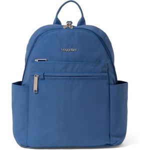 image:imageBaggallini Securtex Antitheft Vacation Travel Backpack 10x13 SlashResistant Nylon Daypack wRFID BlackLapis