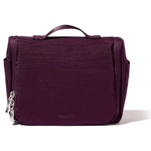 image:imageBaggallini Small Toiletry Kit  Lightweight 5x8 Inch Makeup BagMulberry