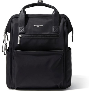image:imageBaggallini Soho Backpack  Travel Laptop Backpack for Women  Lightweight WaterResistant Luggage Bag BlackBlack Twill