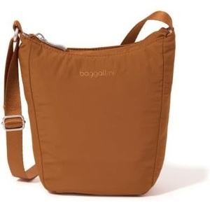 image:imageBaggallini Swift Mini Crossbody Bag for Women  45x7 Small Travel Purse with Crossbody Strap and RFIDBlite Caramel