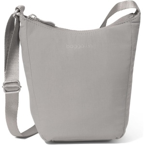 image:imageBaggallini Swift Mini Crossbody Bag for Women  45x7 Small Travel Purse with Crossbody Strap and RFIDBlite Silver Sand