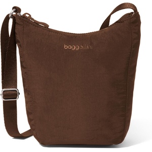 image:imageBaggallini Swift Mini Crossbody Bag for Women  45x7 Small Travel Purse with Crossbody Strap and RFIDBlite Walnut