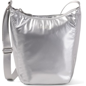 image:imageBaggallini Swift Mini Crossbody Bag for Women  45x7 Small Travel Purse with Crossbody Strap and RFIDSilver Metallic