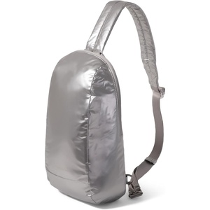 image:imageBaggallini Swift Sling  Lightweight 725x 125 Crossbody Sling Backpack with ConvertibleSilver Metallic