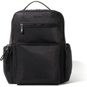 image:imageBaggallini Tribeca Expandable Laptop Backpack  15x11 Lightweight RFID Computer Bag for Work amp Travel with Luggage SleeveBlack Twill