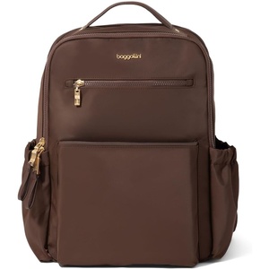 image:imageBaggallini Tribeca Expandable Laptop Backpack  15x11 Lightweight RFID Computer Bag for Work amp Travel with Luggage SleeveGanache Twill