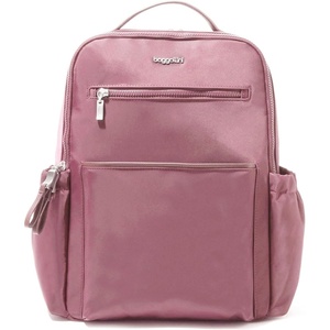 image:imageBaggallini Tribeca Expandable Laptop Backpack  15x11 Lightweight RFID Computer Bag for Work amp Travel with Luggage SleeveMauve Twill