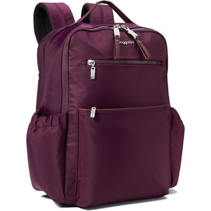 image:imageBaggallini Tribeca Expandable Laptop Backpack  15x11 Lightweight RFID Computer Bag for Work amp Travel with Luggage SleeveMulberry