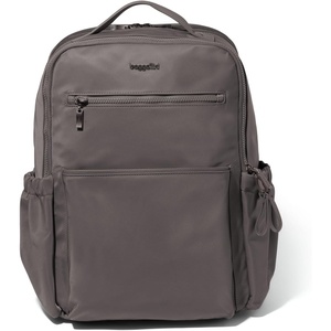 image:imageBaggallini Tribeca Expandable Laptop Backpack  15x11 Lightweight RFID Computer Bag for Work amp Travel with Luggage SleeveSmoke Twill
