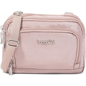 image:imageBaggallini Triple Zip with Front WalletTrifecta RFID Wallet CrossbodyBlush Shimmer