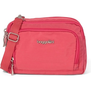 image:imageBaggallini Triple Zip with Front WalletTrifecta RFID Wallet CrossbodyFlamingo