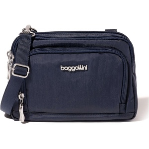 image:imageBaggallini Triple Zip with Front WalletTrifecta RFID Wallet CrossbodyFrench Navy