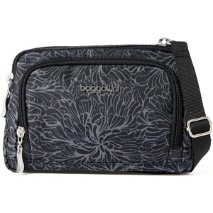image:imageBaggallini Triple Zip with Front WalletTrifecta RFID Wallet CrossbodyMidnight Blossom