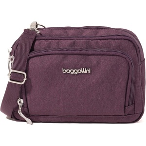 image:imageBaggallini Triple Zip with Front WalletTrifecta RFID Wallet CrossbodyPlum Heritage