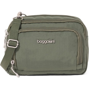 image:imageBaggallini Triple Zip with Front WalletTrifecta RFID Wallet CrossbodyThyme