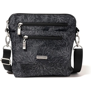 image:imageBaggallini Womens Lets Escape Crossbody BagMidnight Blossom Print