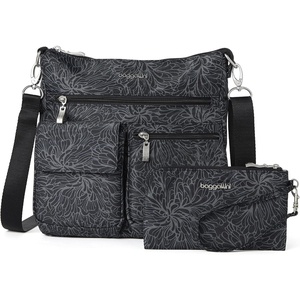 image:imageBaggallini Womens Modern Everywhere Slim CrossbodyMidnight Blossom