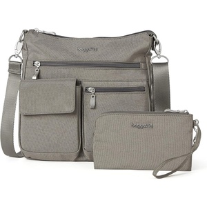 image:imageBaggallini Womens Modern Everywhere Slim CrossbodySterling Shimmer
