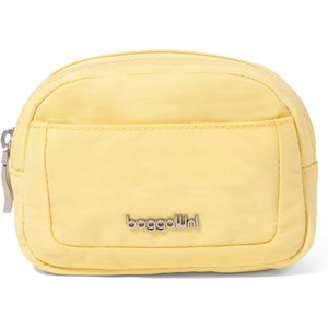 image:imageBaggallini Womens Pocket Cosmetic  Lightweight Bag  Travel Essentials Makeup Organizer MiniButter Yellow