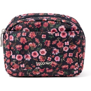 image:imageBaggallini Womens Pocket Cosmetic  Lightweight Bag  Travel Essentials Makeup OrganizerAutumn Peony