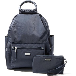 image:imageBaggallini womens New Classic Heritage With Rfid Phone Wristlet All Day Backpack Black One Size USFrench Navy