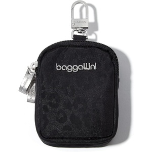 image:imageBaggallini womens On the Go Mini PouchBlack Cheetah Emboss