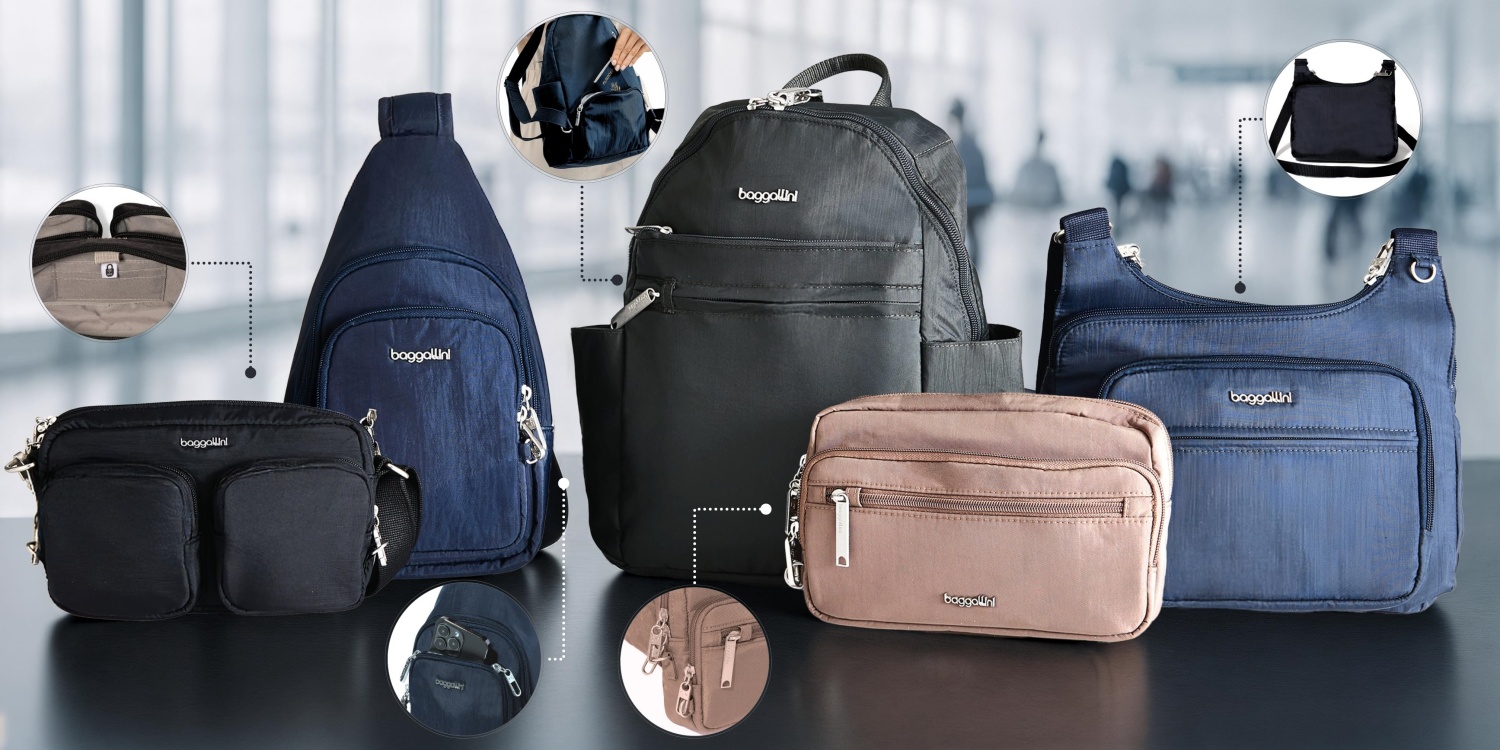 Baggallini | Securtex Anti-Theft Collection – RFID Secure Purses & Backpacks For Travelers
